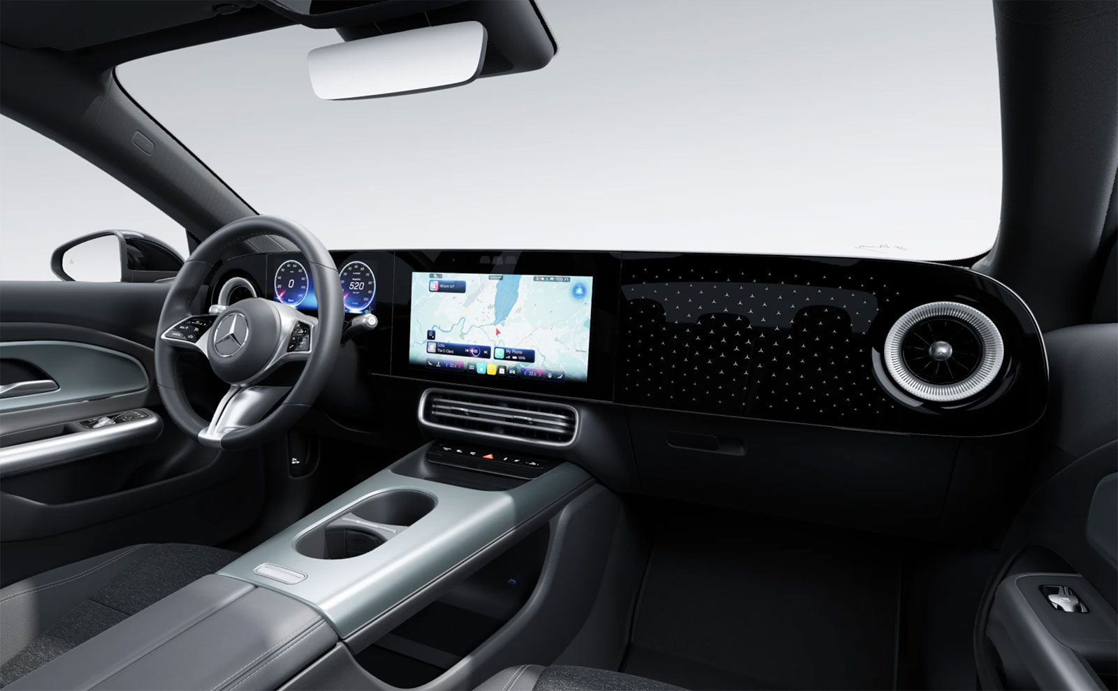 Mercedes-Benz CLA EQ im Business Leasing bei Herbrand Armaturenbrett