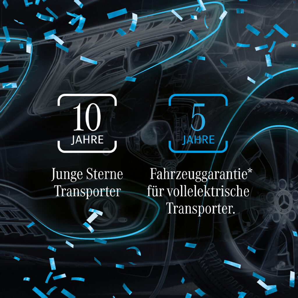 Beitragbild, Junge Sterne Transporter 10 Jahre Jubiläum